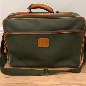 Burberry Green and Tan Women's Briefcase